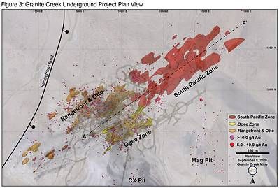 Figure 3: Granite Creek Underground Project Plan View Figure 3: Granite Creek Underground Project Plan View