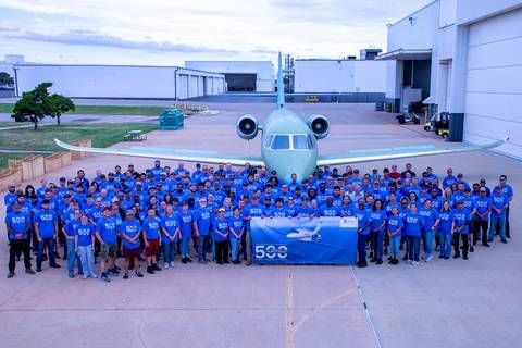 Textron Aviation marks 500th Cessna Citation Latitude rollout. (Photo Credit: Textron Aviation)