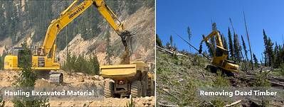 Hauling Excavated Material / Removing Dead Timber