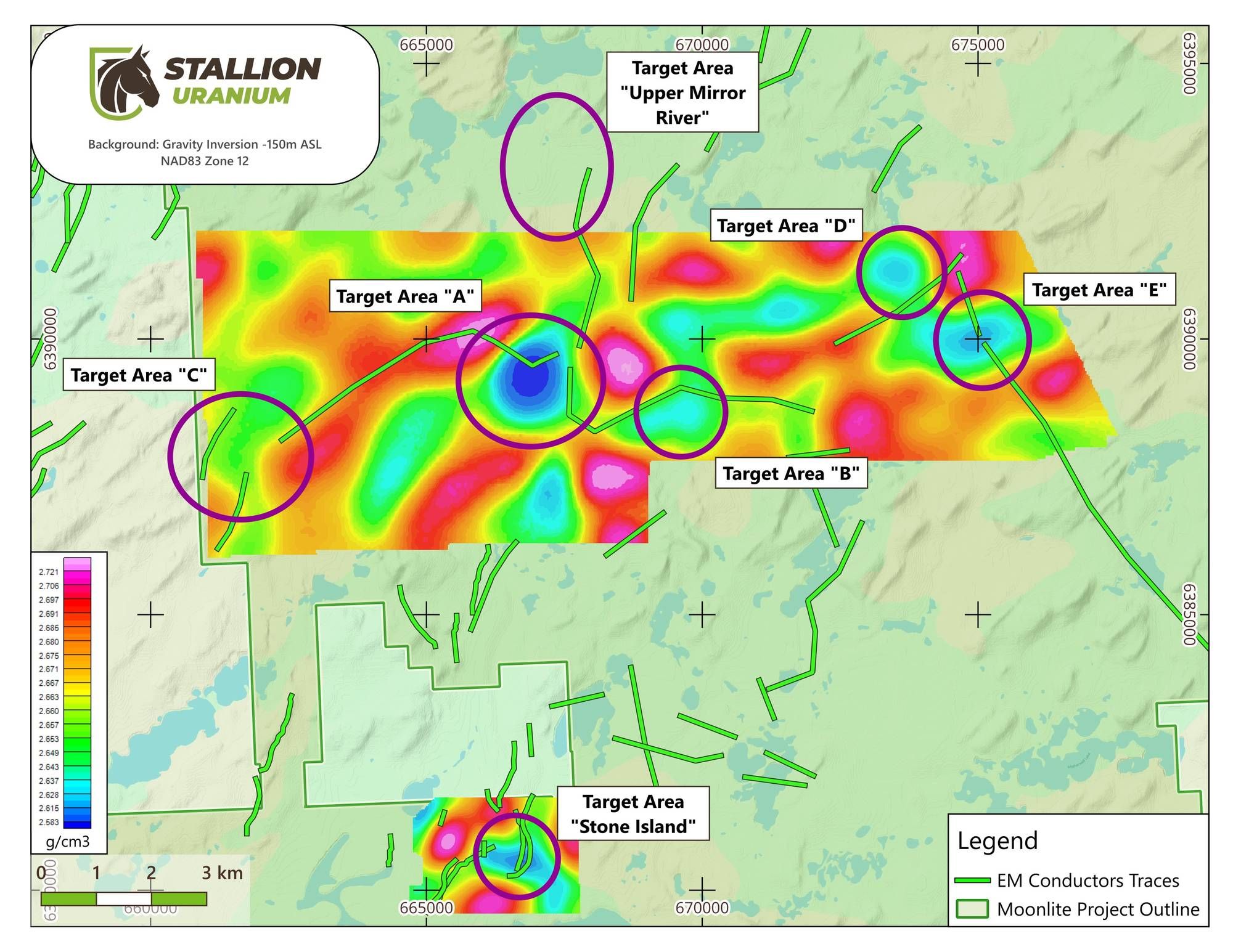 Priority target areas identified across the Moonlite Project