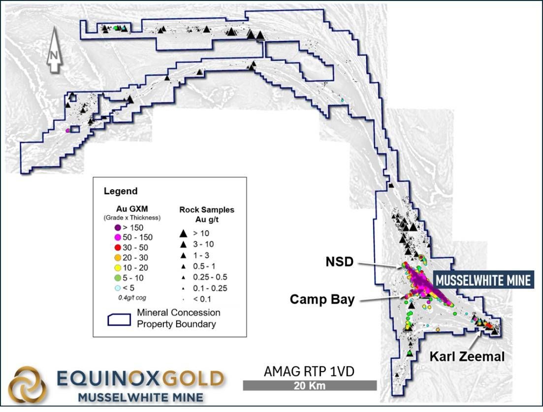 Figure 2 - Musselwhite Regional Plan View