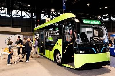 A VinFast electric bus on display at APTA TRANSform & EXPO 2026, showcasing a green mobility solution for U.S. urban transit. A VinFast electric bus on display at APTA TRANSform & EXPO 2026, showcasing a green mobility solution for U.S. urban transit.