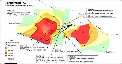 Figure 2: AG Deposit long section, looking southwest, with 2025 MRE grade shells, historical pierce points and 2026 drilling. Figure 2: AG Deposit long section, looking southwest, with 2025 MRE grade shells, historical pierce points and 2026 drilling.