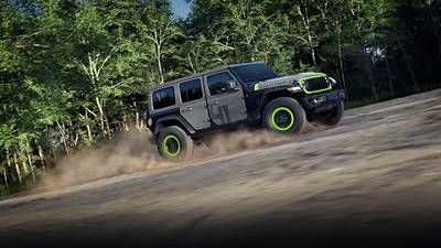 The 2027 Jeep® Wrangler Switchback, the 12th and final release in the Jeep brand's Twelve 4 Twelve series, brings a bold new expression of Wrangler personalization to life with contrasting hood-and-door combinations, striking graphics and signature Gecko accents. Switchback culminates a yearlong celebration of Wrangler heritage, design, freedom and legendary 4x4 capability.