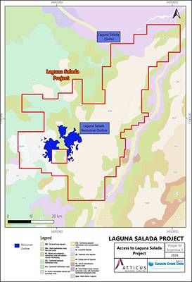 Figure 1. Laguna Salada U-V Project, Chubut Province, Argentina Figure 1. Laguna Salada U-V Project, Chubut Province, Argentina