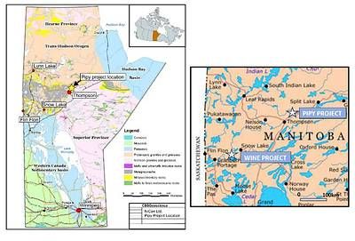 Figure 8: NiCAN's Project Locations in Manitoba, Canada Figure 8: NiCAN's Project Locations in Manitoba, Canada