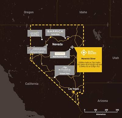 Sun Silver's Maverick Silver Project location and surrounding operators. Sun Silver's Maverick Silver Project location and surrounding operators.