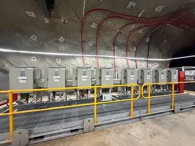 Figure 6 - Ring main unit linking newly installed redundant power cable to underground power network