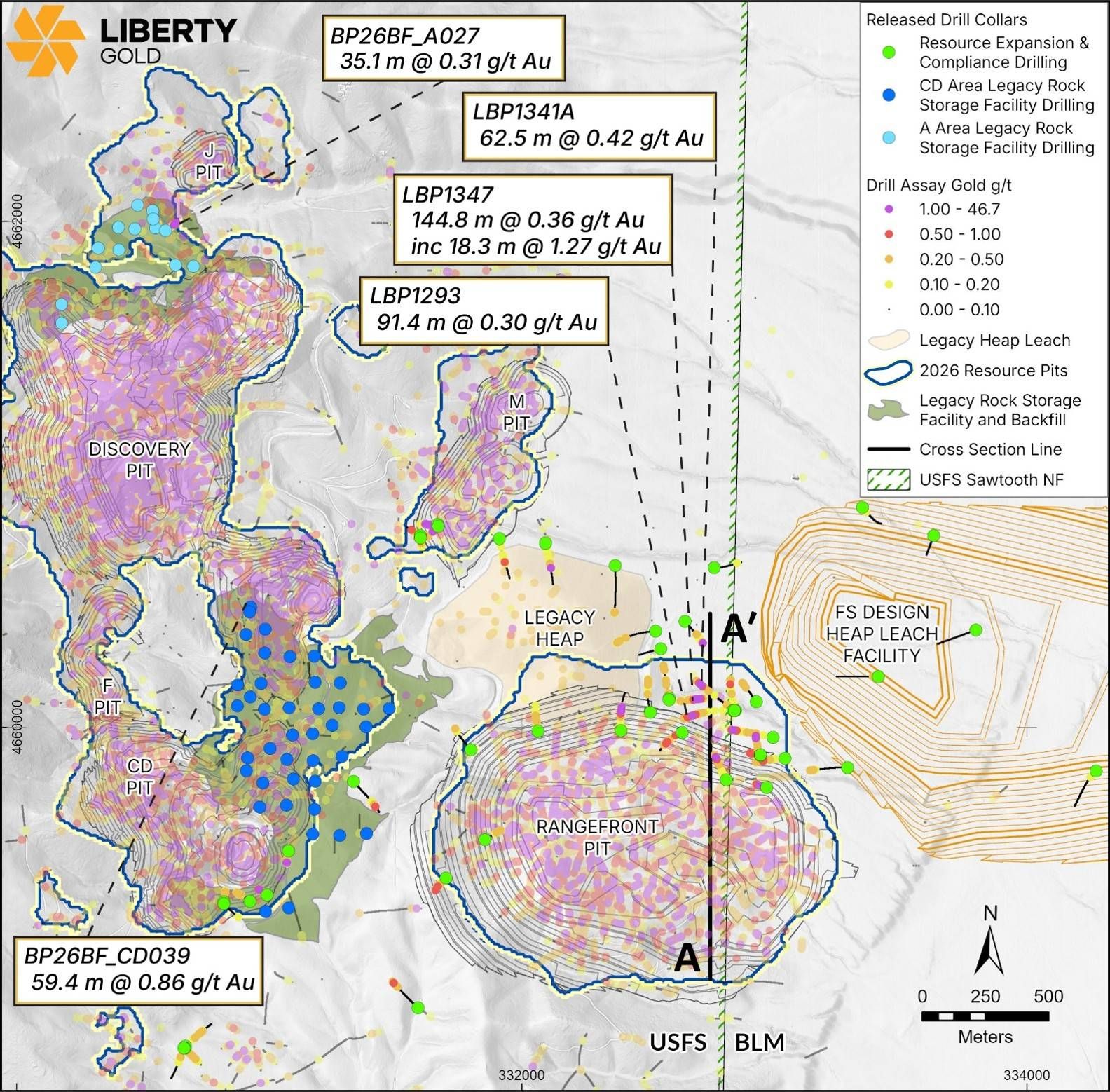 Figure 1: Drill location map