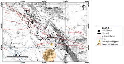 Figure 1: Drill Hole Location Map of the 2026 Drill program (Caudalosa) Figure 1: Drill Hole Location Map of the 2026 Drill program (Caudalosa)