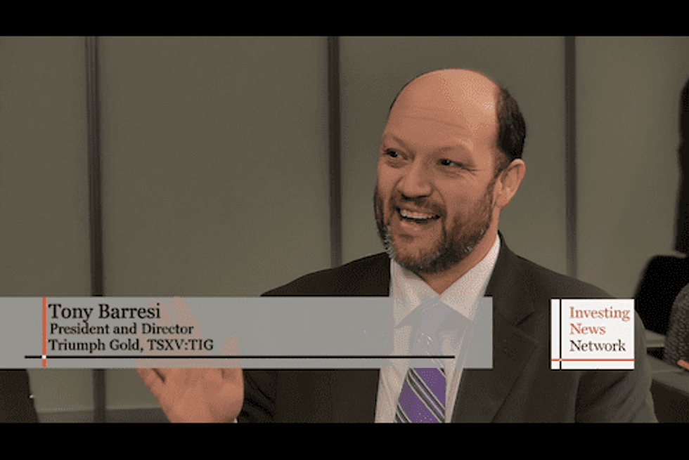 Triumph Gold President and Director Tony Barresi: We Are Positioning Ourselves as a Takeout Target