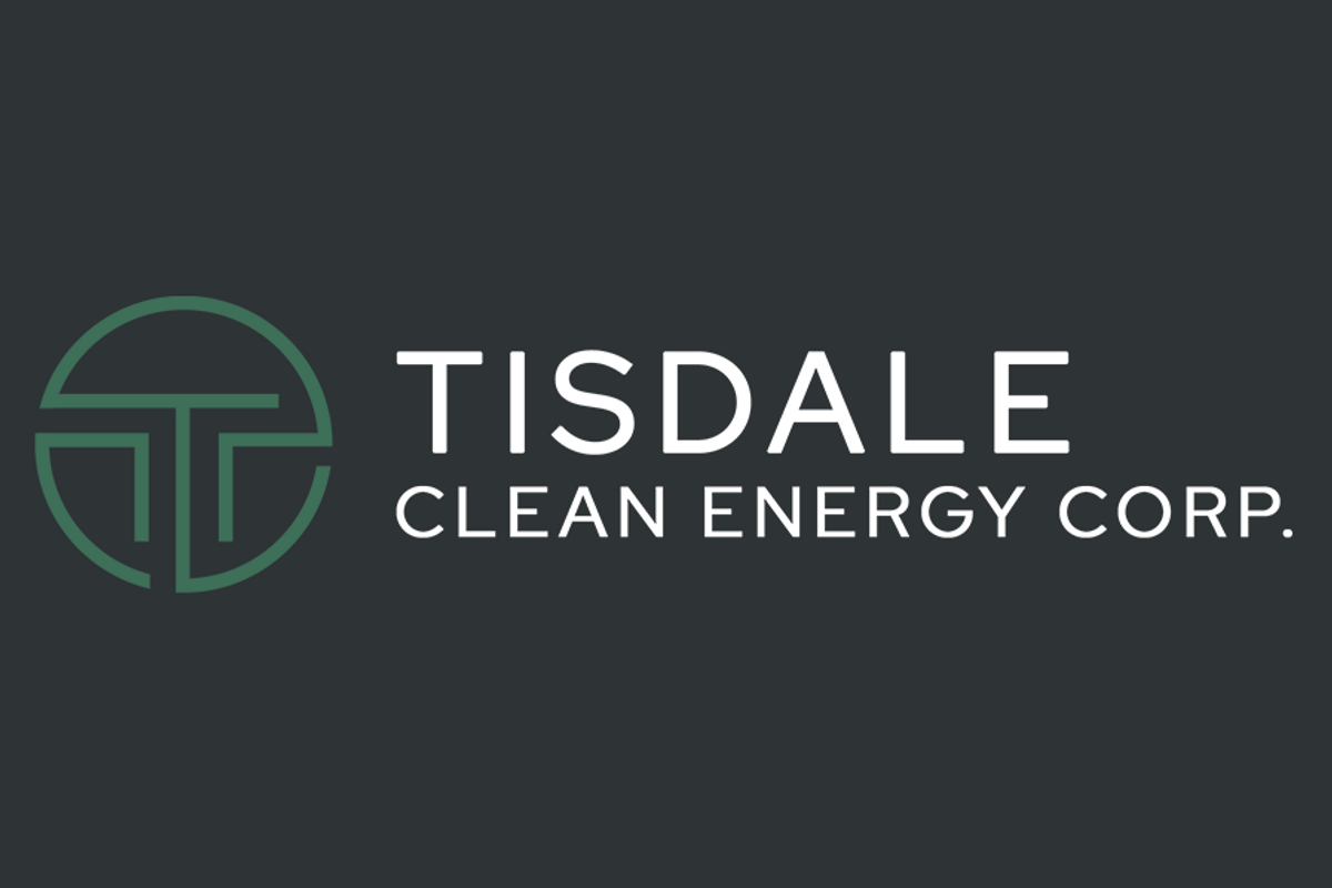 Tisdale Clean Energy Upsizes Private Placement and Closes $1.145M Second Tranche
