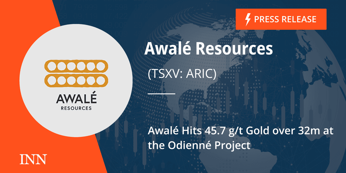 Awalé Hits 45.7 g/t Gold over 32m at the Odienné Project | INN