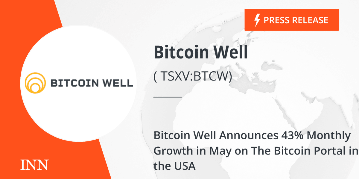 Bitcoin Well Announces 43% Monthly Growth in May on The Bitcoin Portal ...