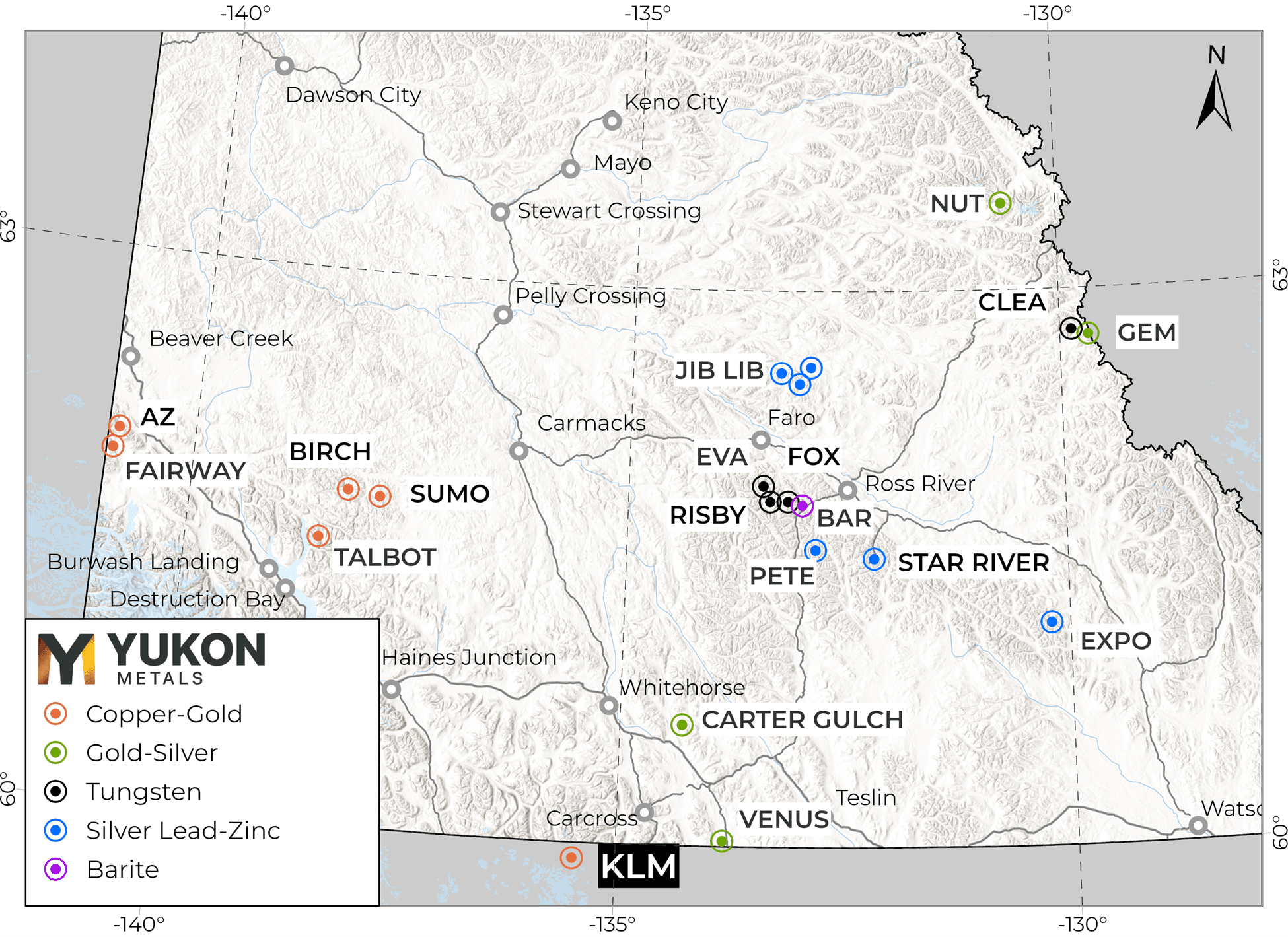 KLM property location map.