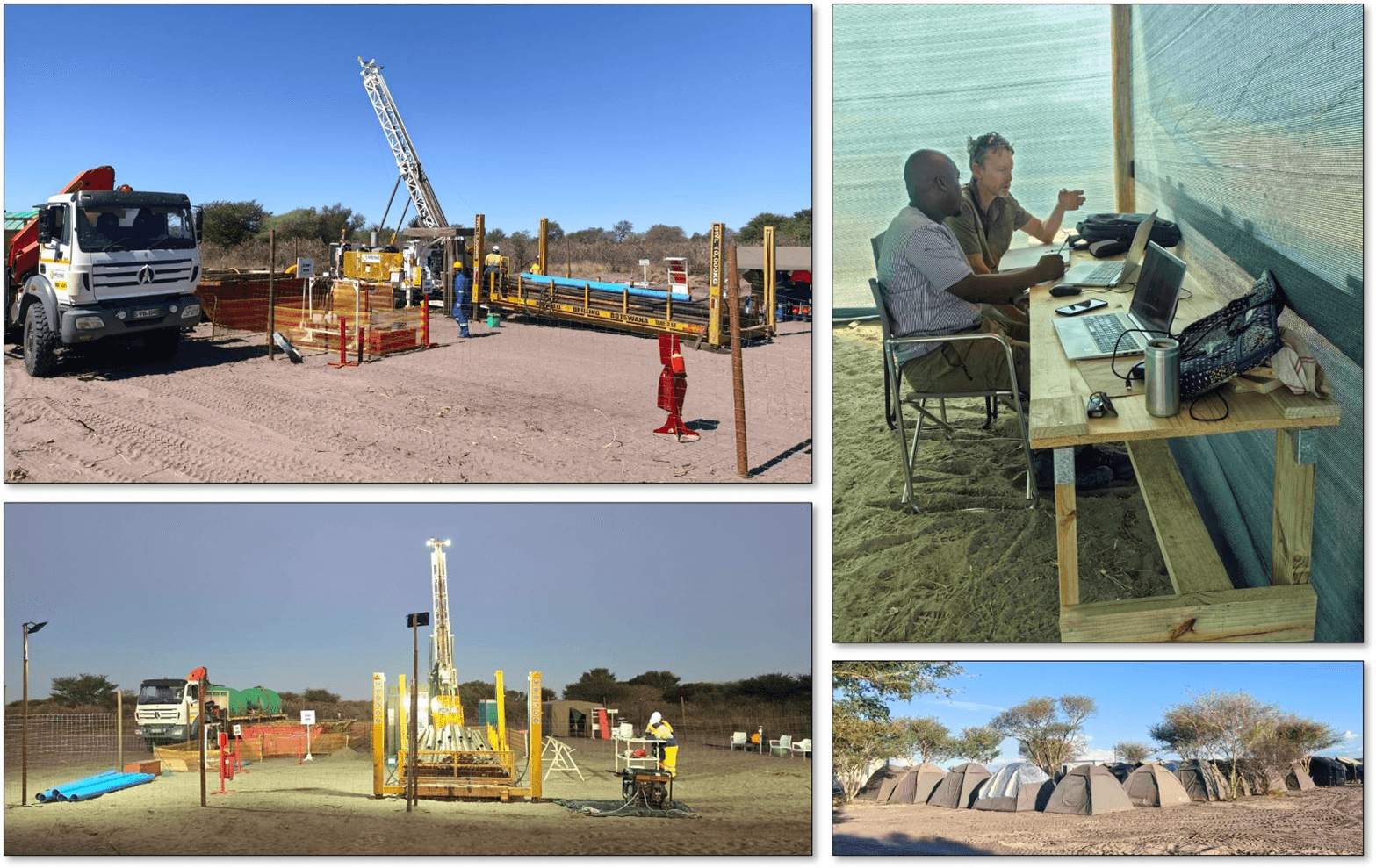 Diamond drilling under way and camp operations in place at Central.