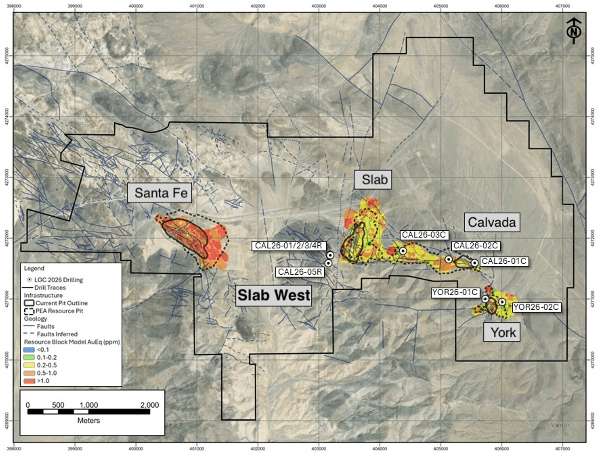 Drill hole location map
