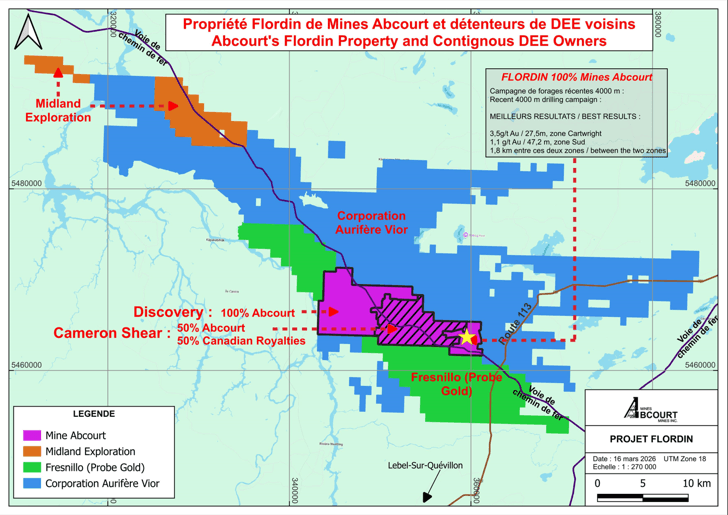 Location of Droits Exclusif d'Exploration (DEE)