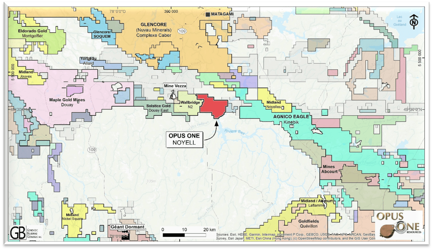 OPUS ONE'S NOYELL PROPERTY LOCATION MAPS