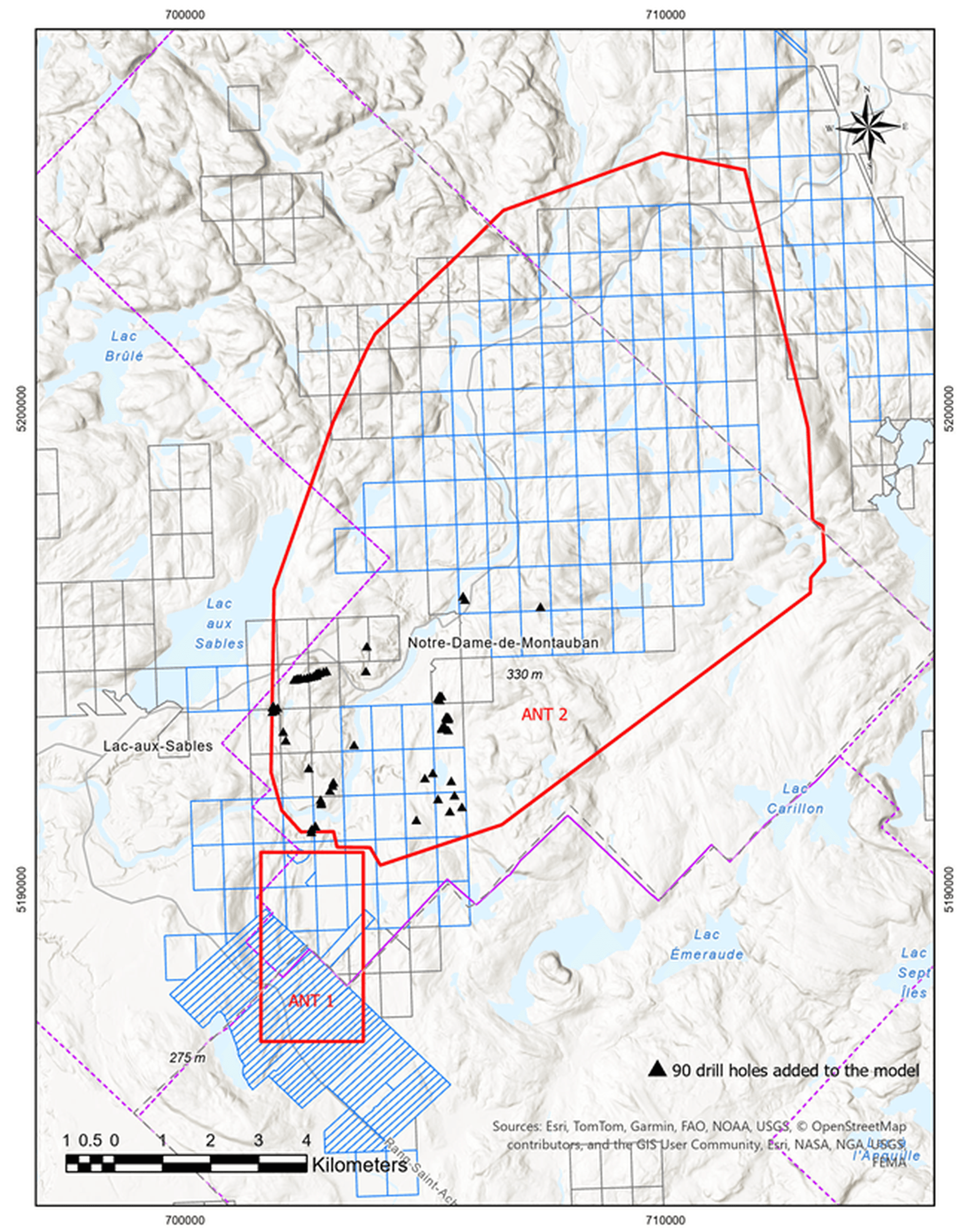 Expanded Ambient Noise Tomography (ANT) Survey Coverage at the Montauban Project