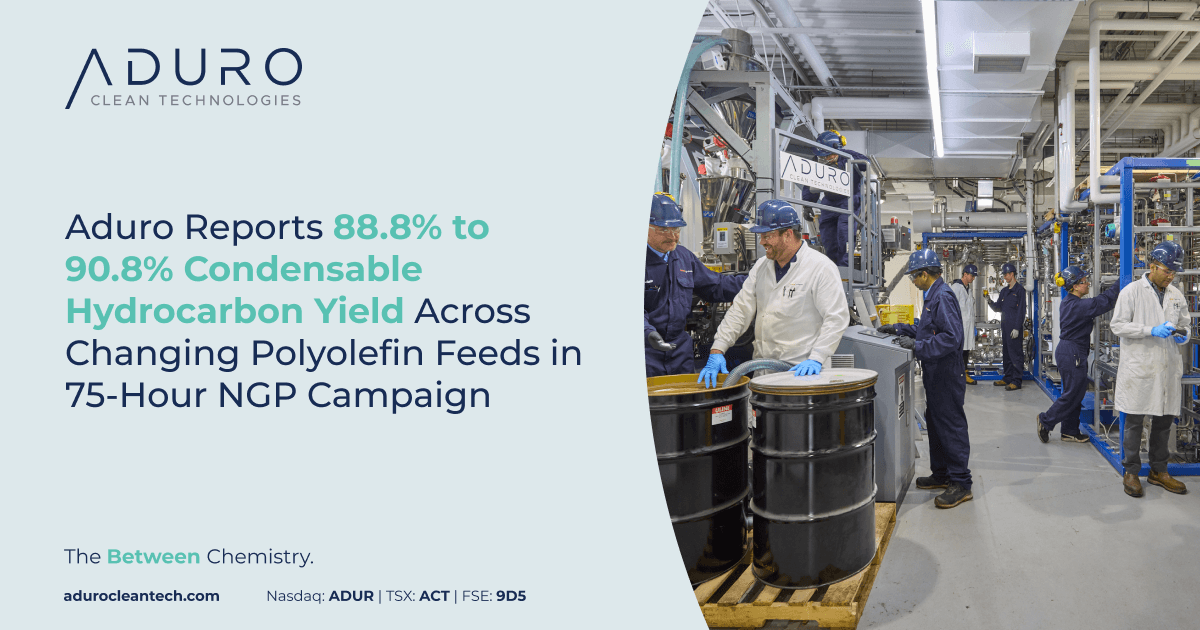 Aduro - Pilot Plant Update PR