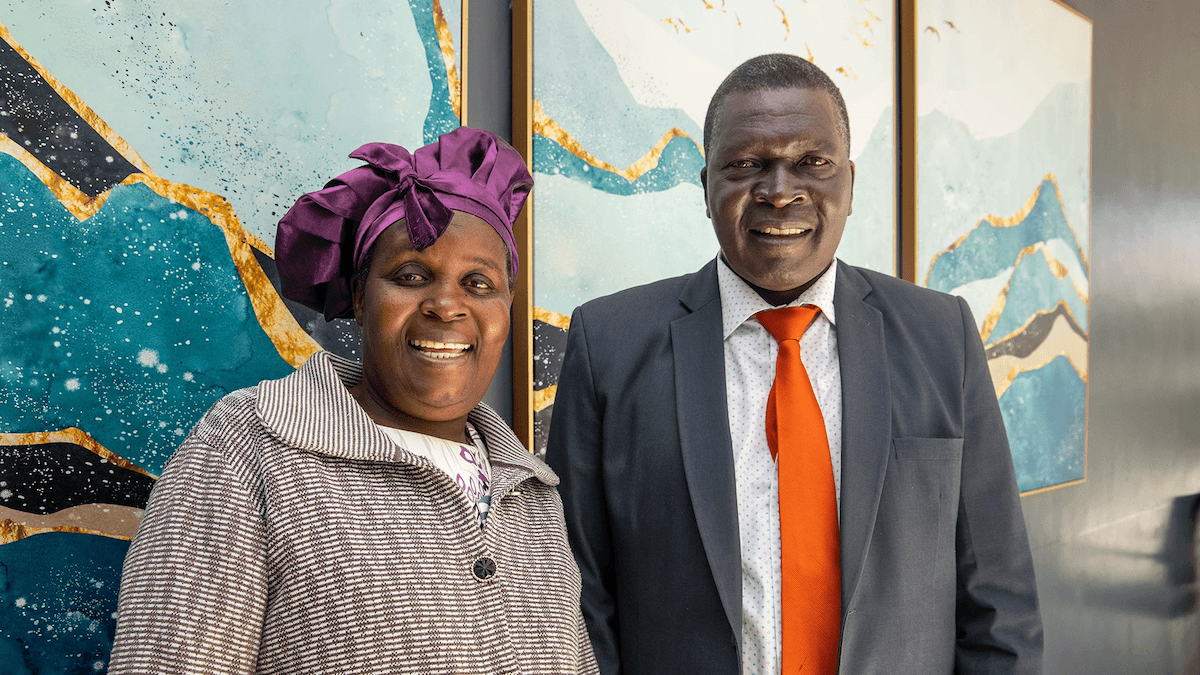 Francis Kwoba and his wife Susan