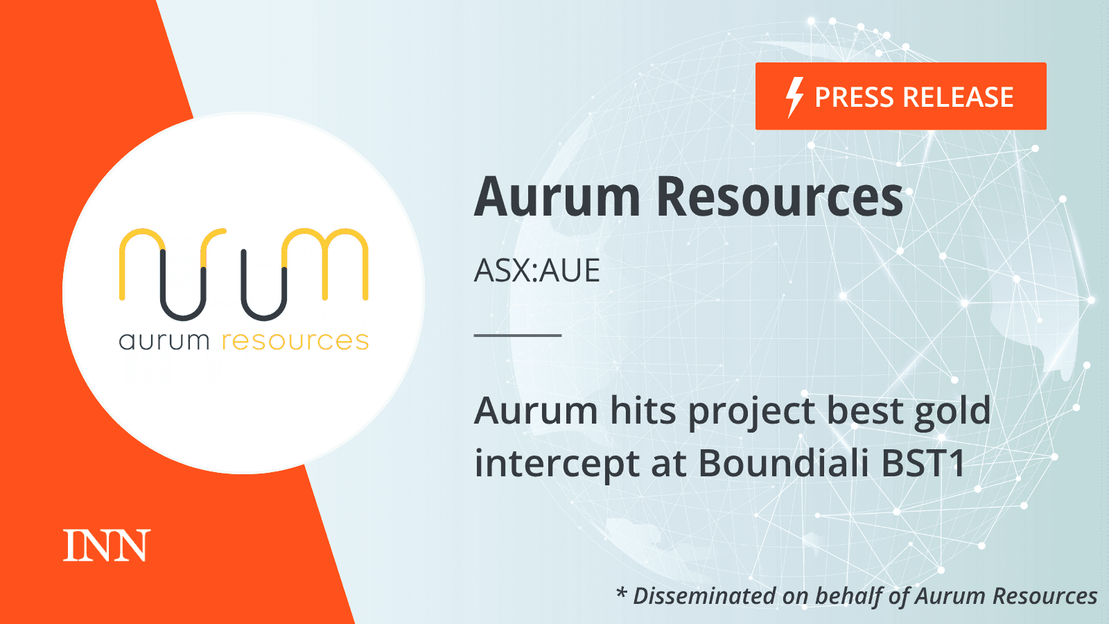 Aurum hits project best gold intercept at Boundiali BST1