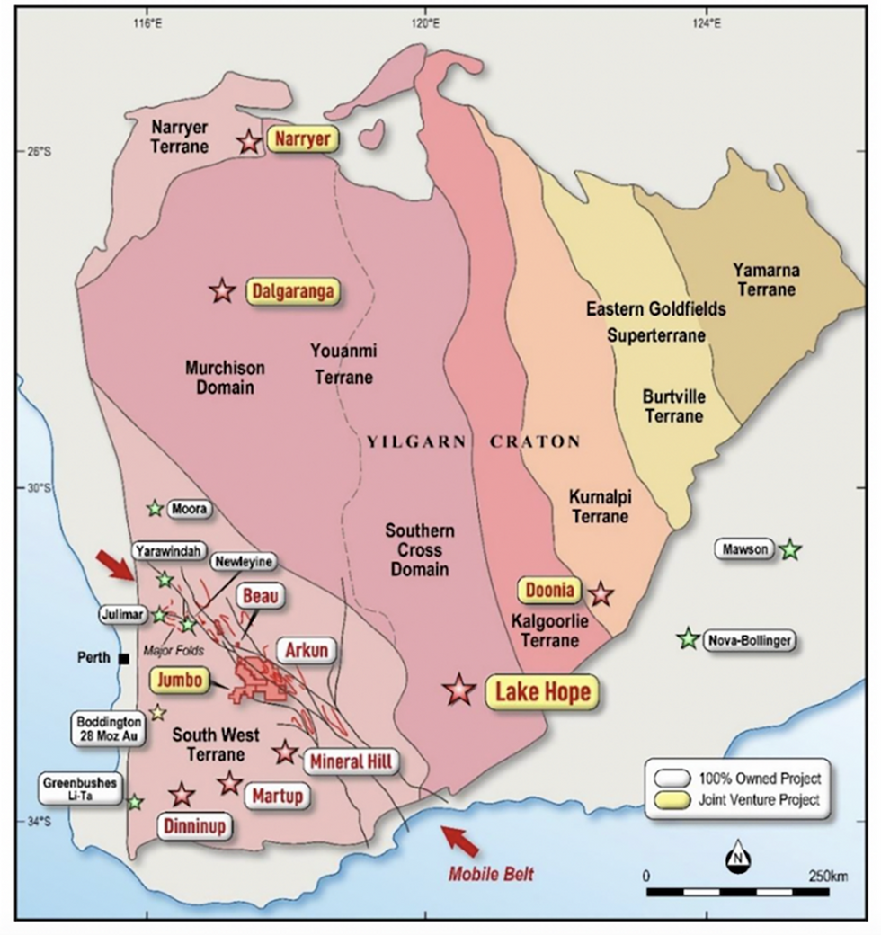 Impact Minerals' project locations