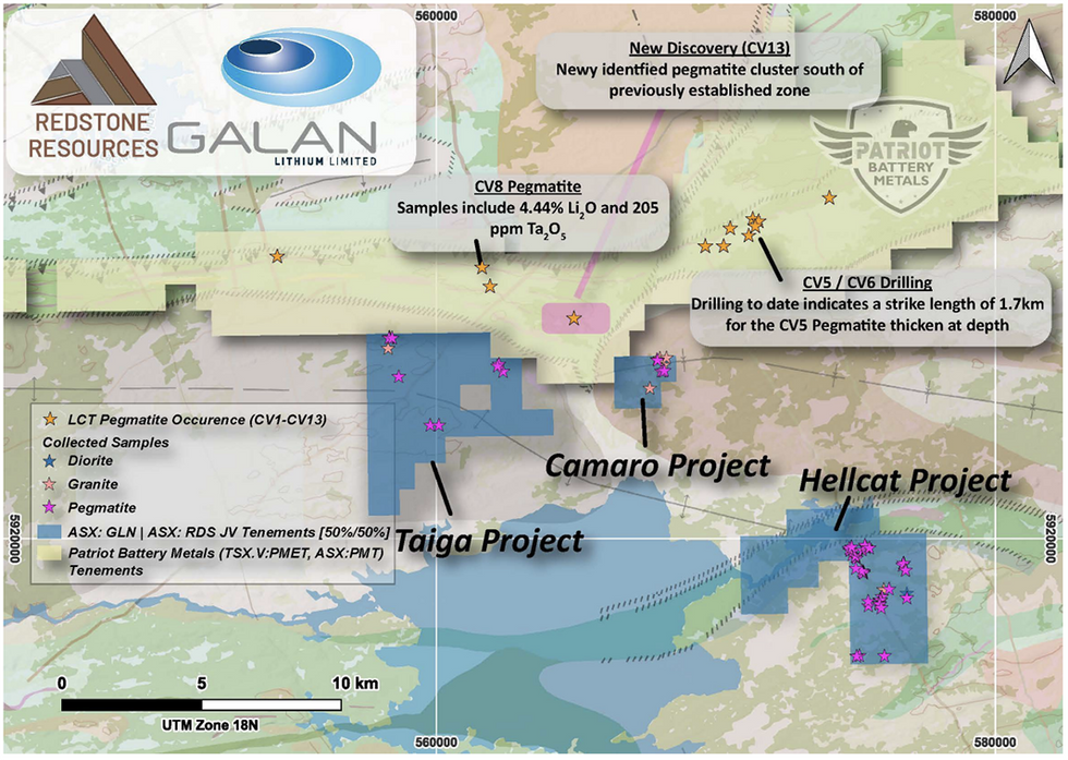 James Bay Lithium Projects