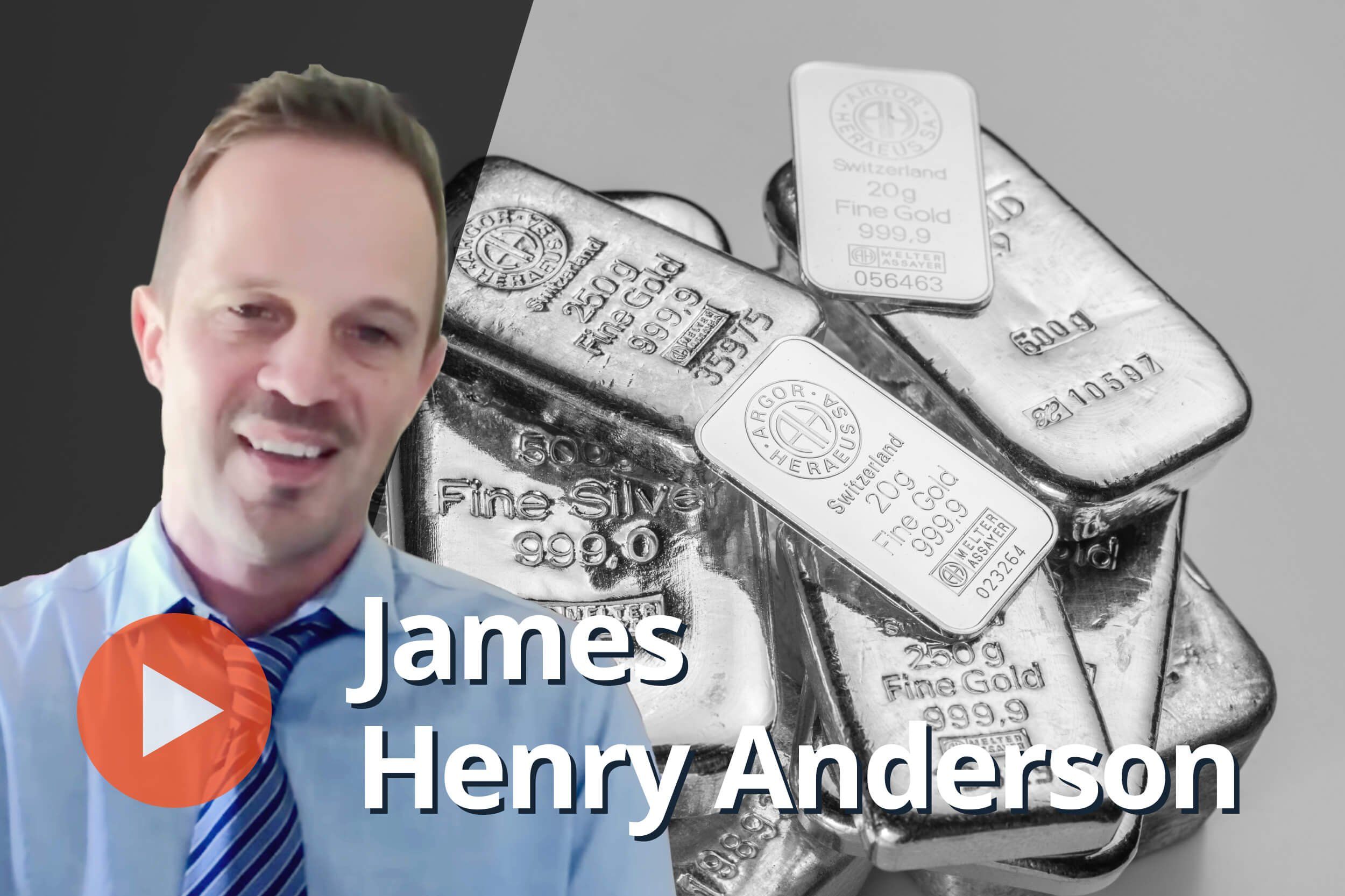 James Henry Anderson, gold bars.