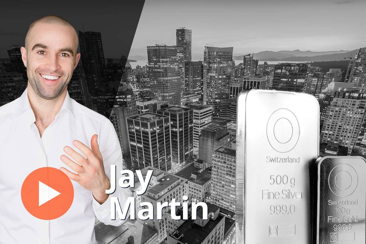 Jay Martin, city skyline and gold bars.