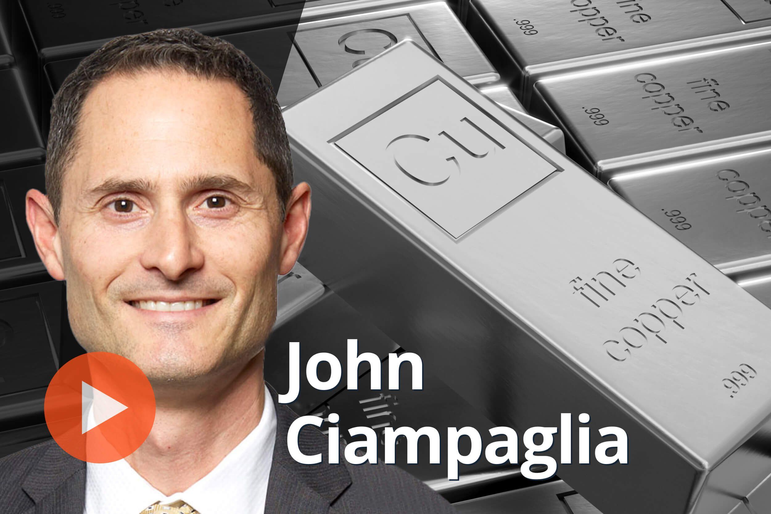 John Ciampaglia, copper bars.
