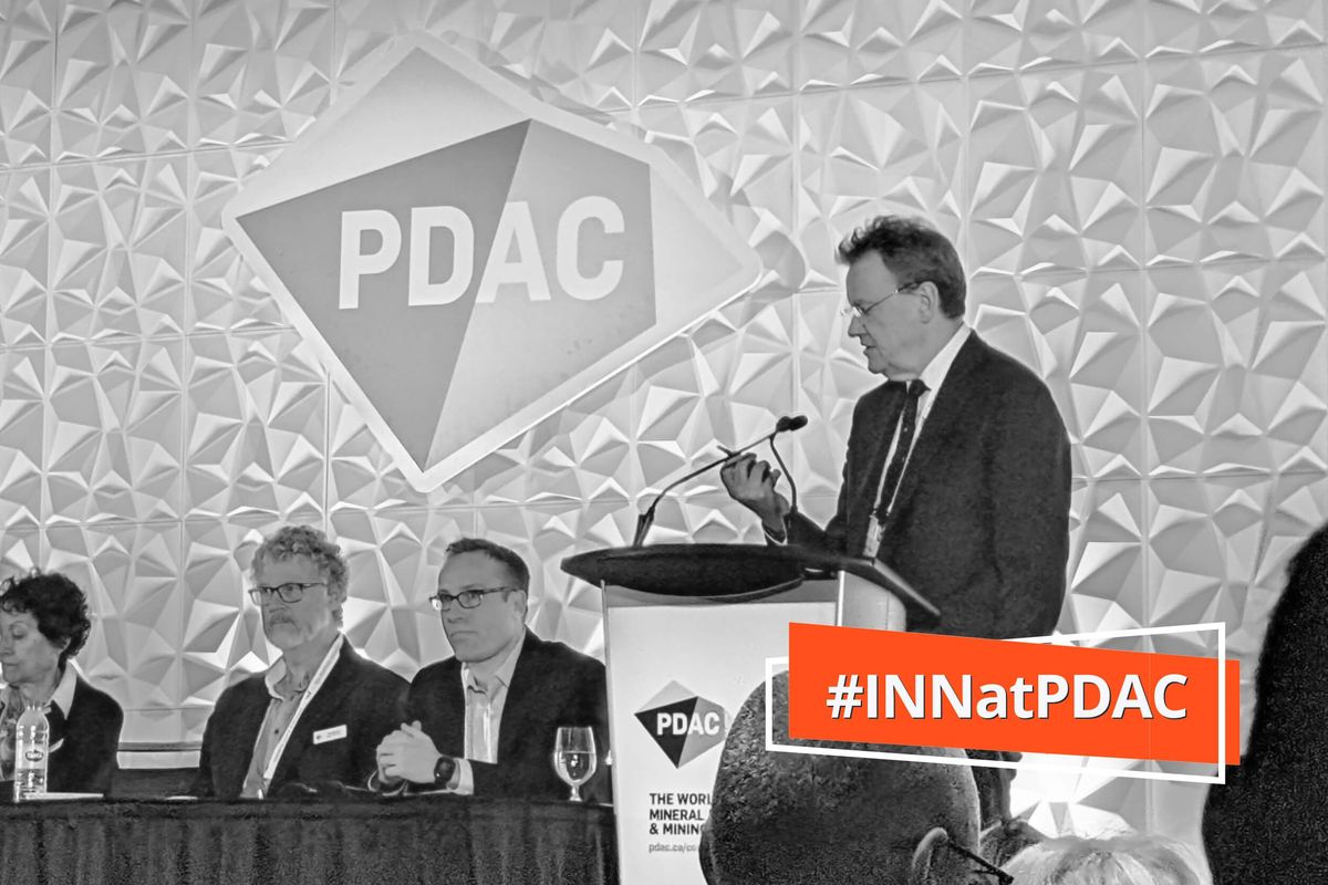 john reade of the world gold council on stage at pdac