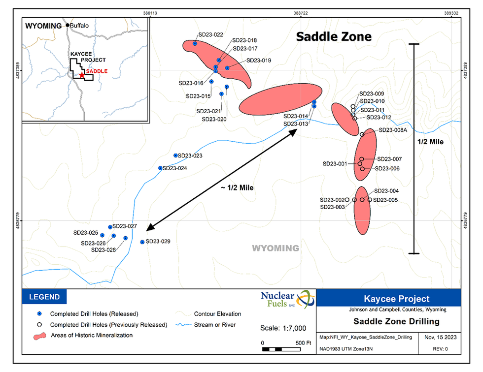 Kaycee Project Saddle Zone Drilling