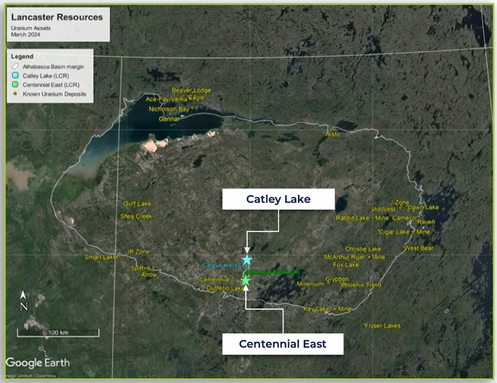 Lancaster Resources' Catley Lake and Centennial East Uranium Projects