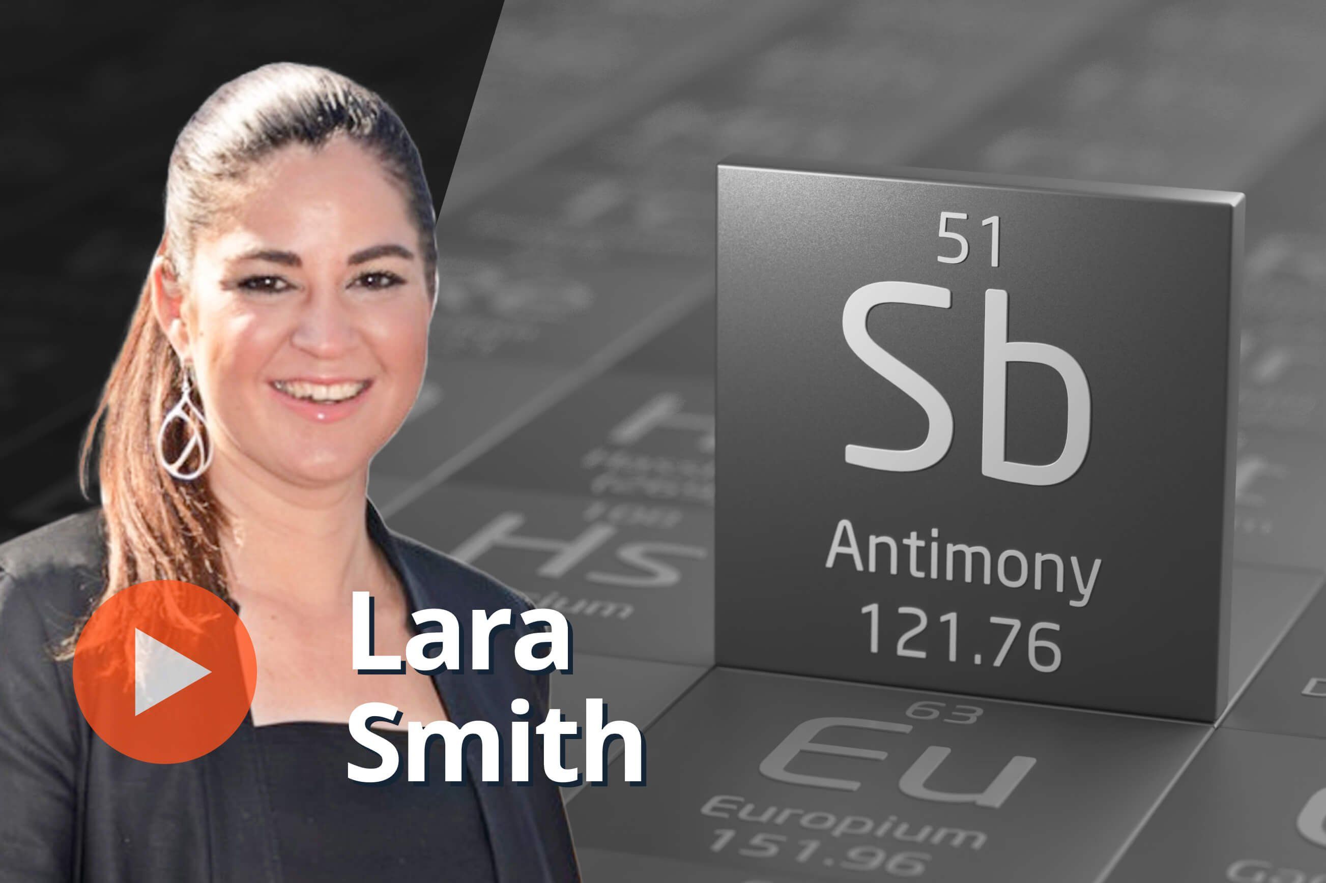 lara smith, antimony periodic symbol