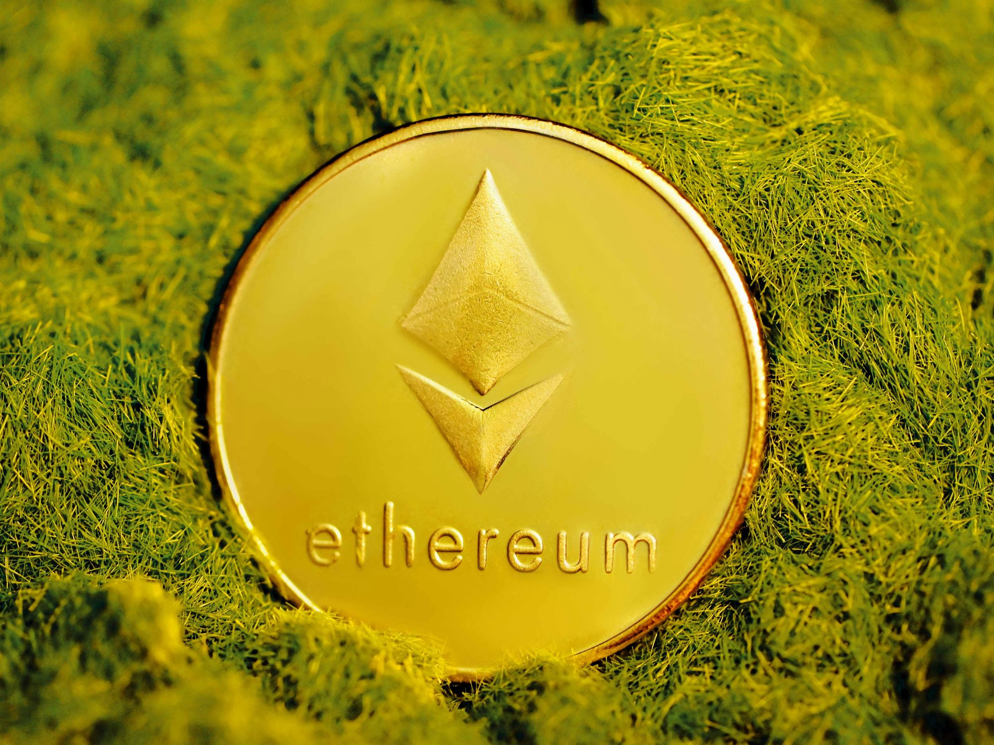Large Ethereum coin.