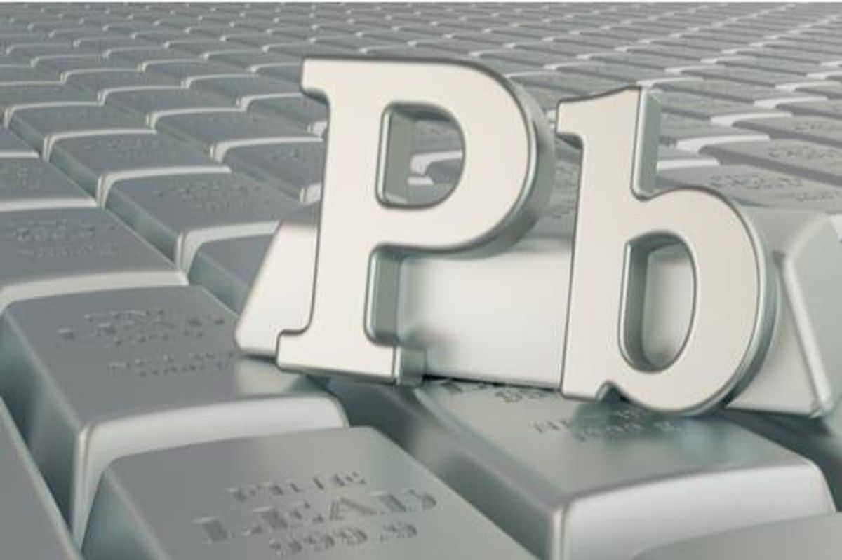Lead bars with letters "Pb."