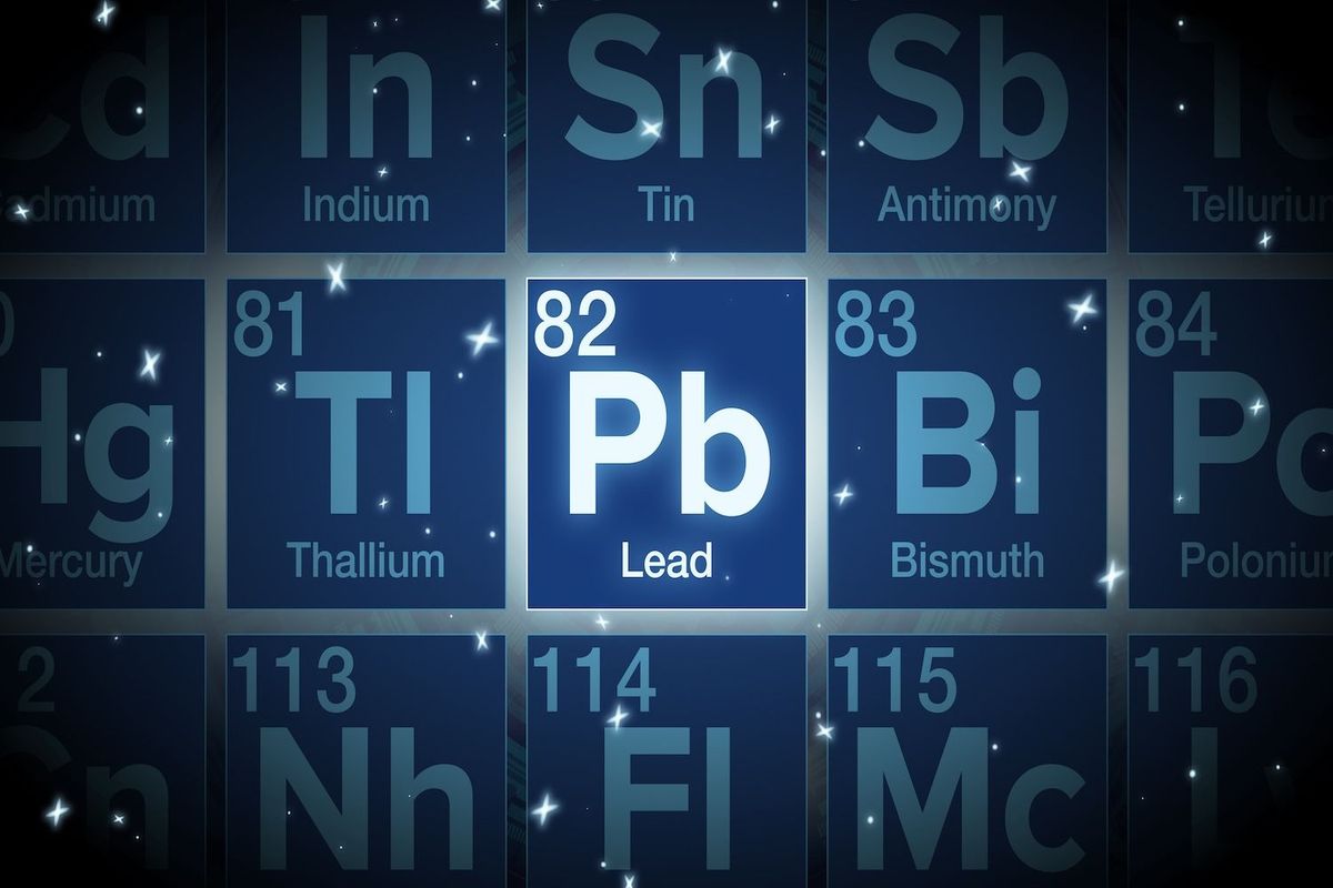 Lead on periodic table.