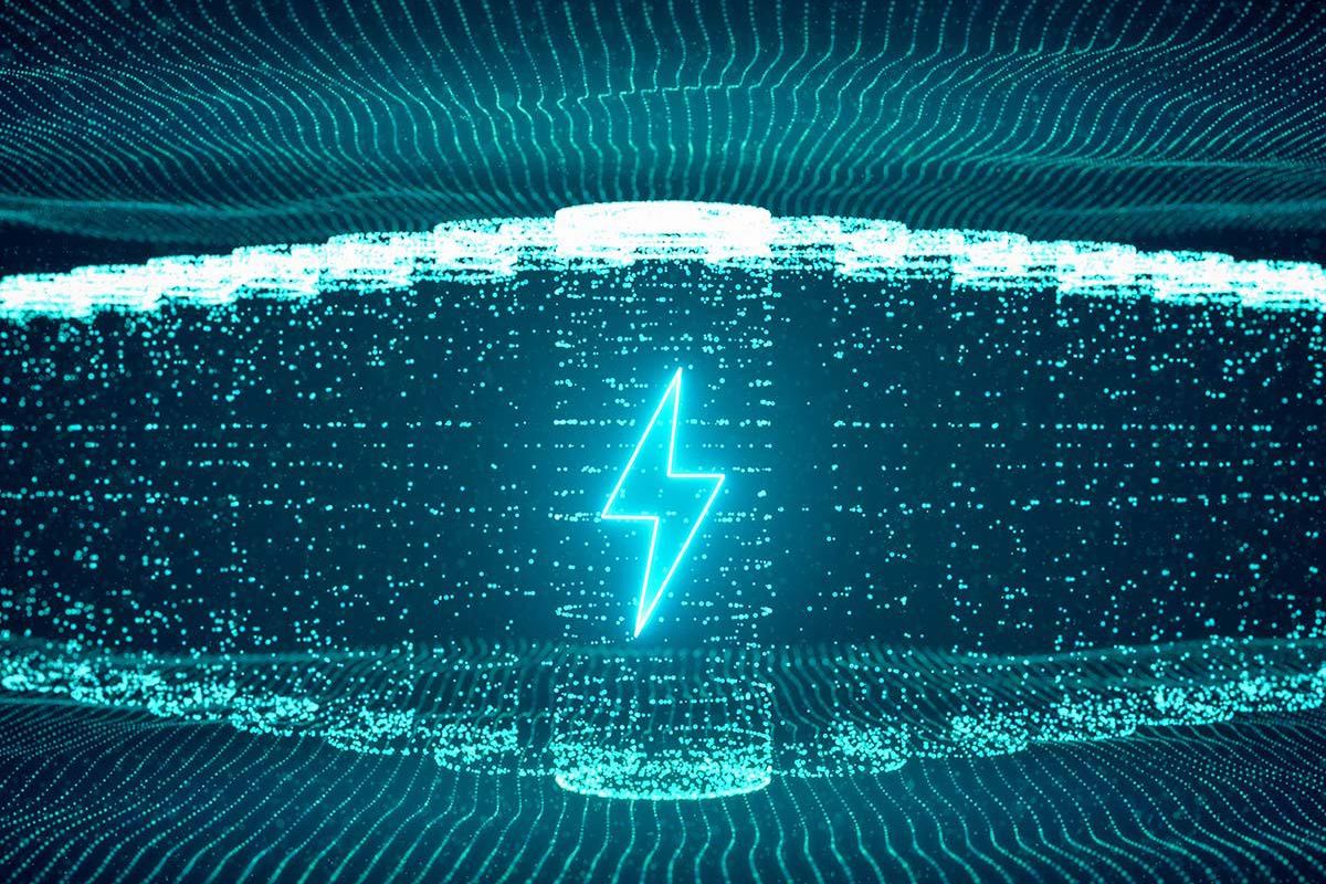 lithium batteries and lighting bolt