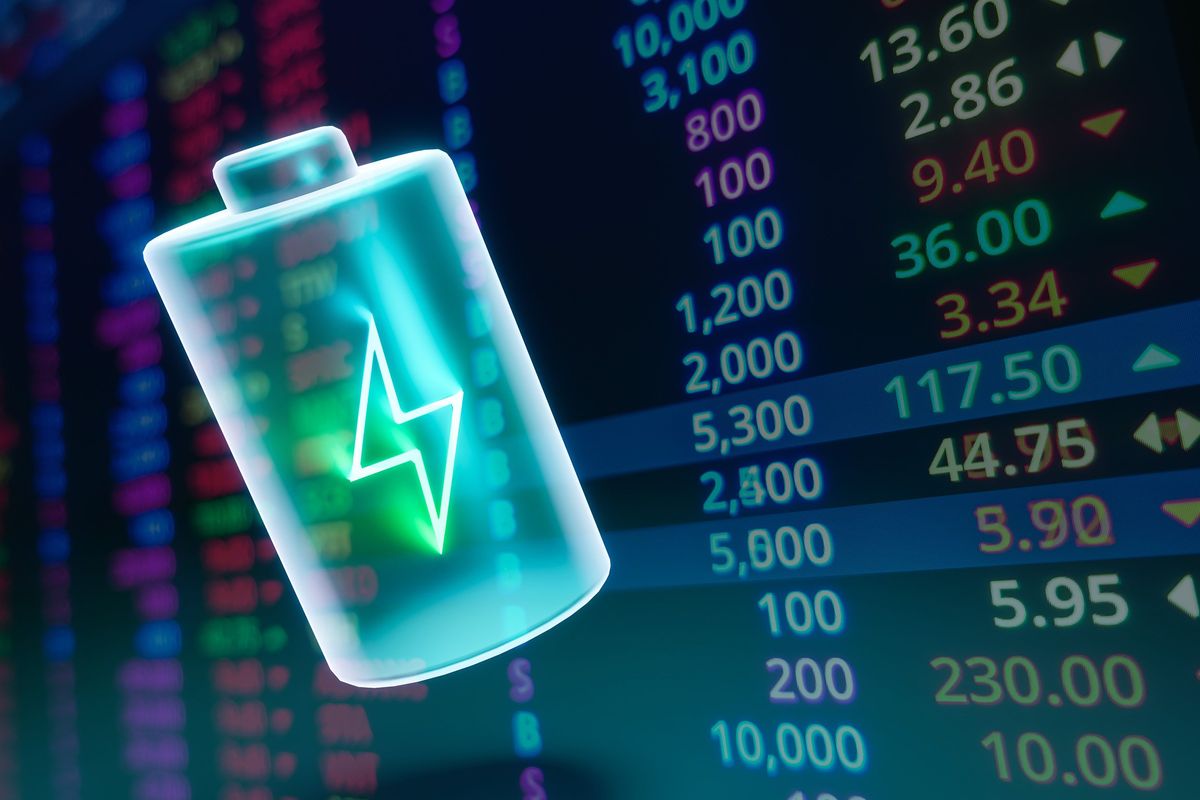 lithium battery over stock chart