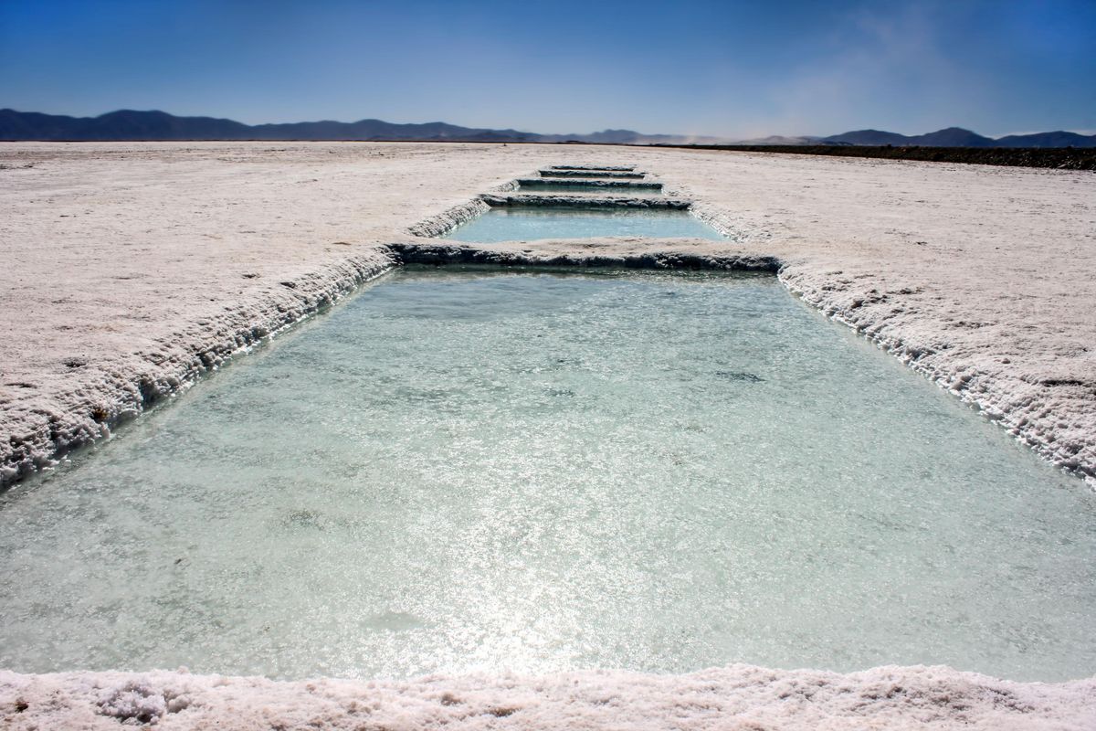 lithium brine in desert
