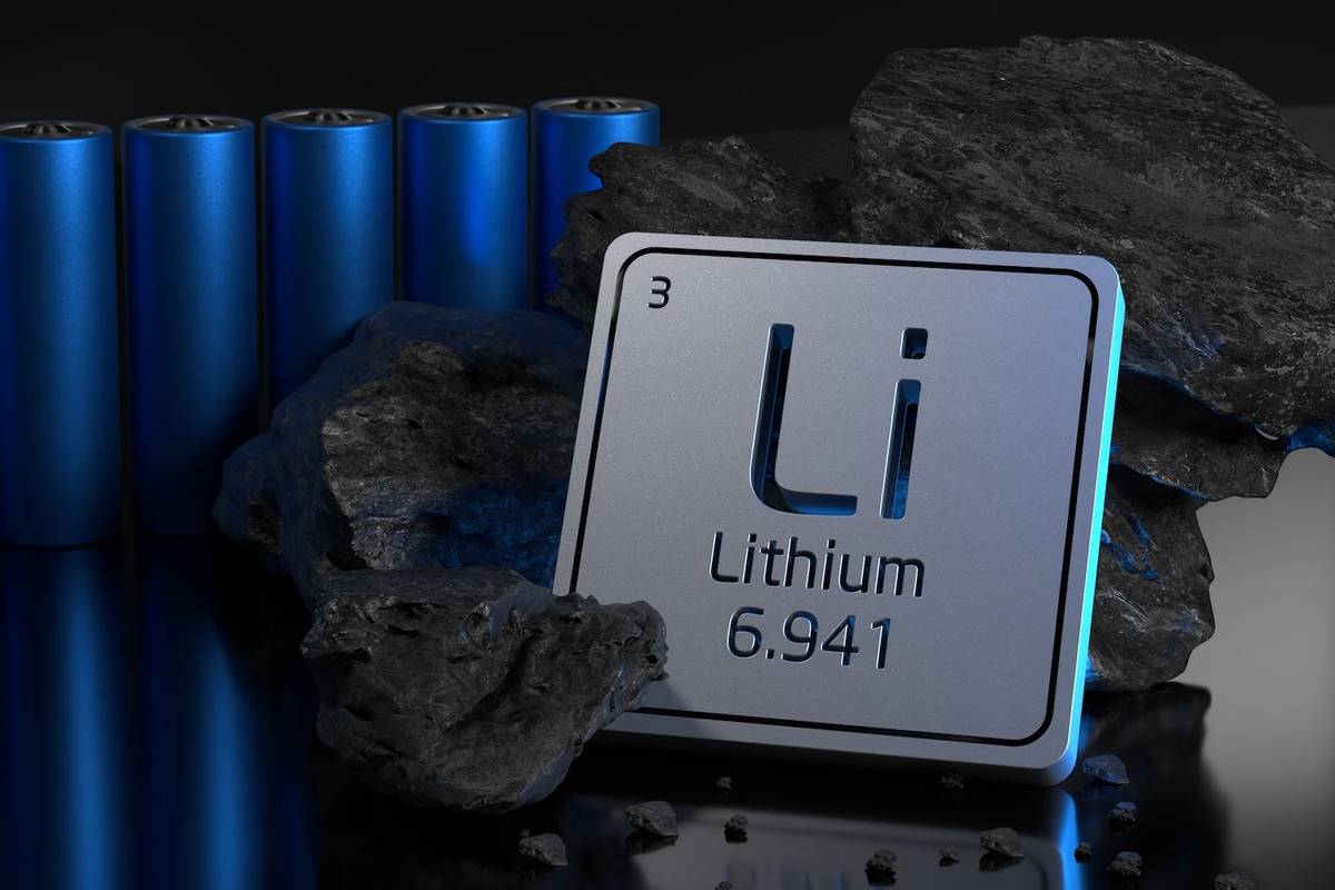Lithium periodic symbol.