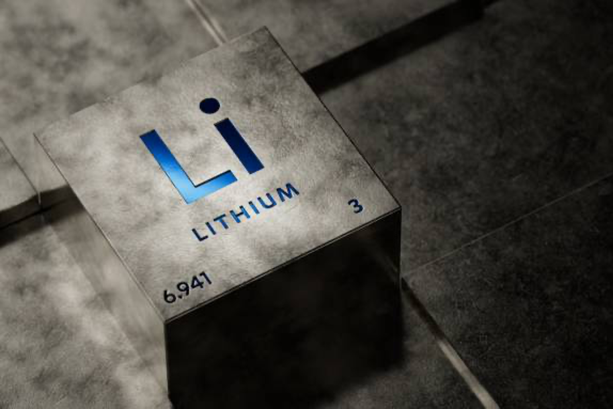 Lithium periodic symbol.