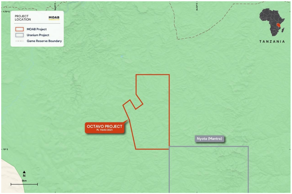 Location of Moab Mineral's Octavo Tenement