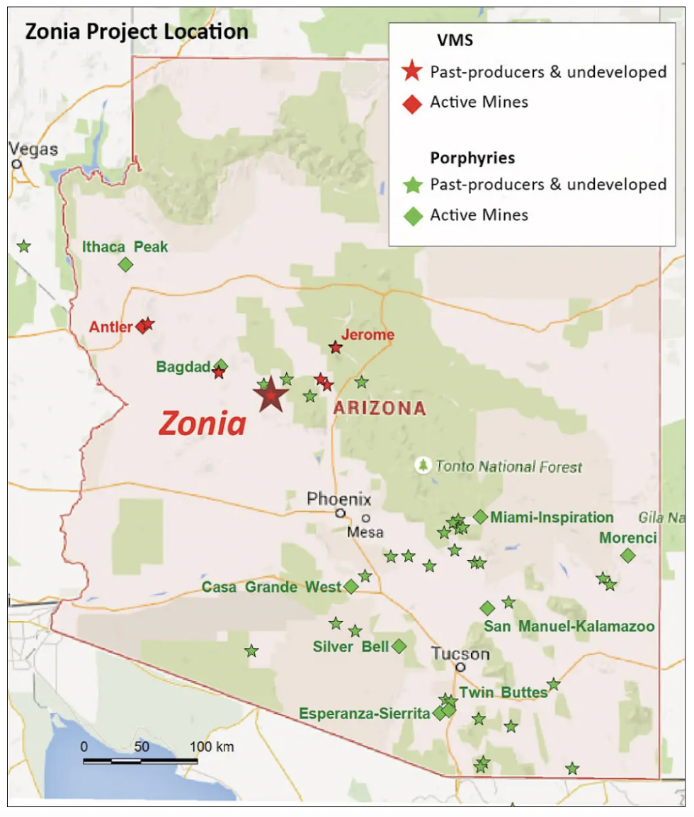 Location of World Copper's Zonia project