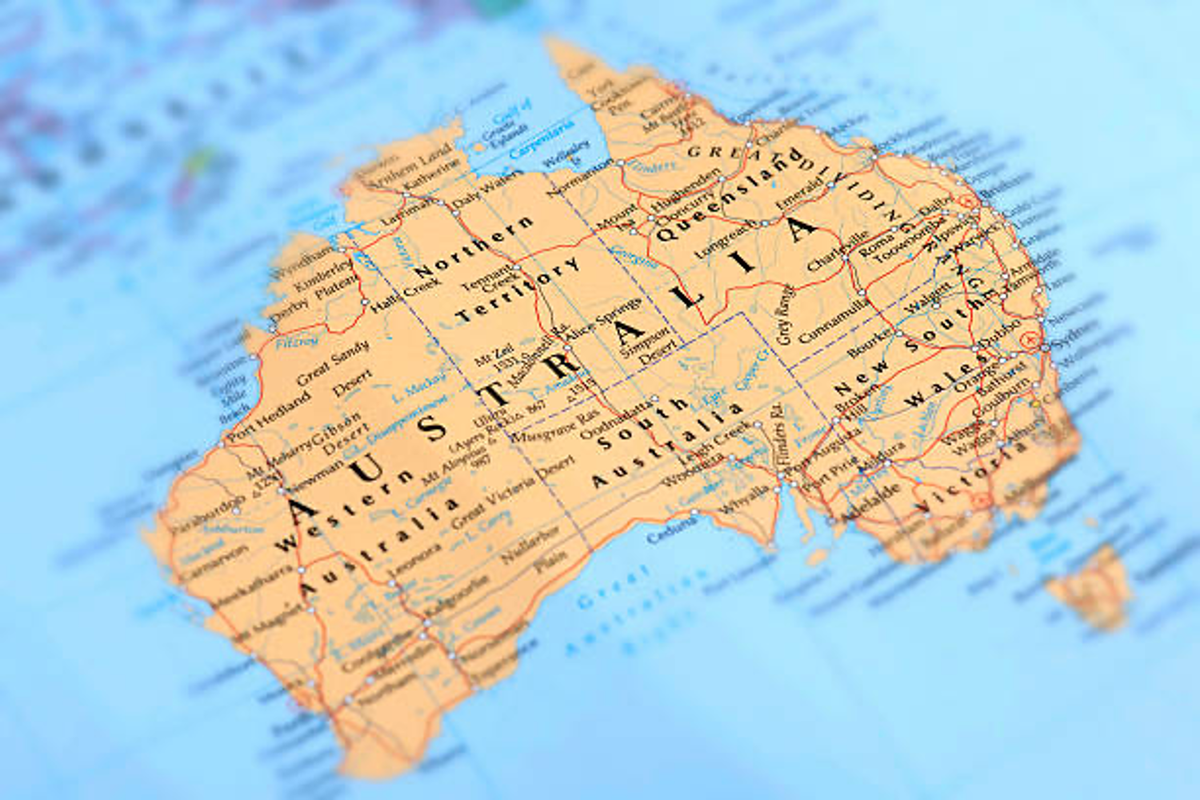 Map of Australia.