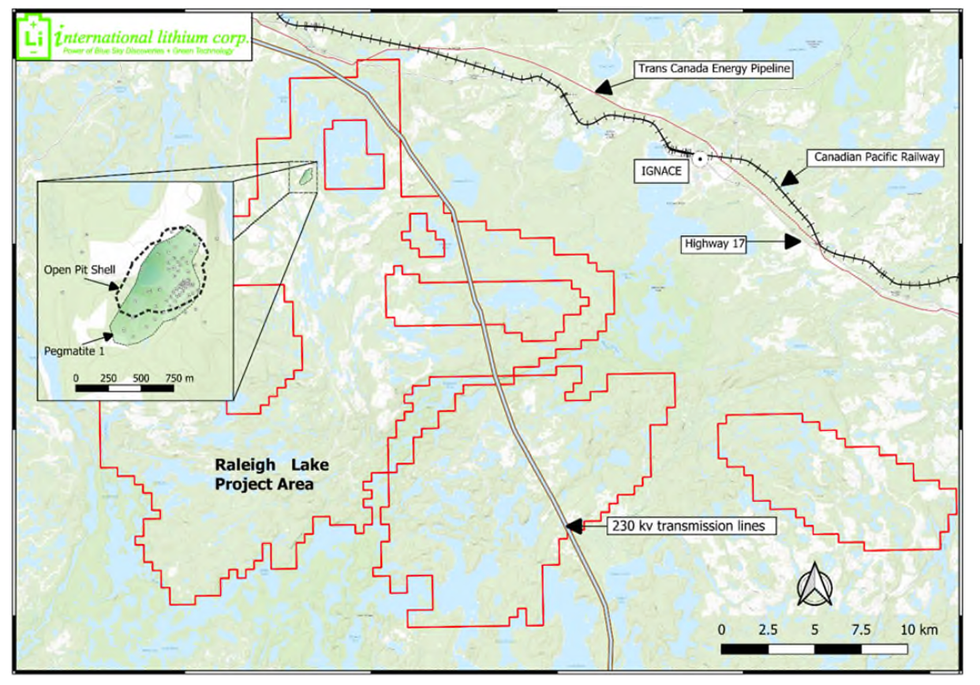 Map of International Lithium