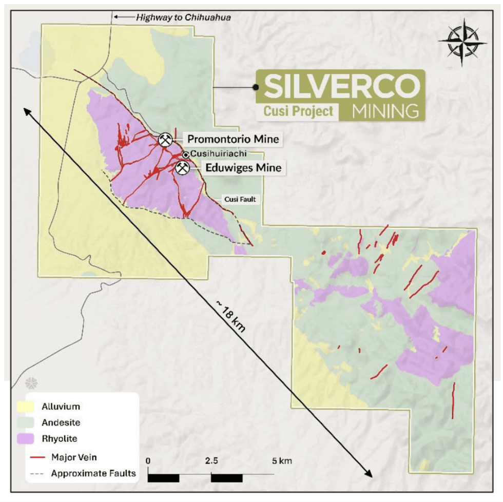 Map of Silverco Mining