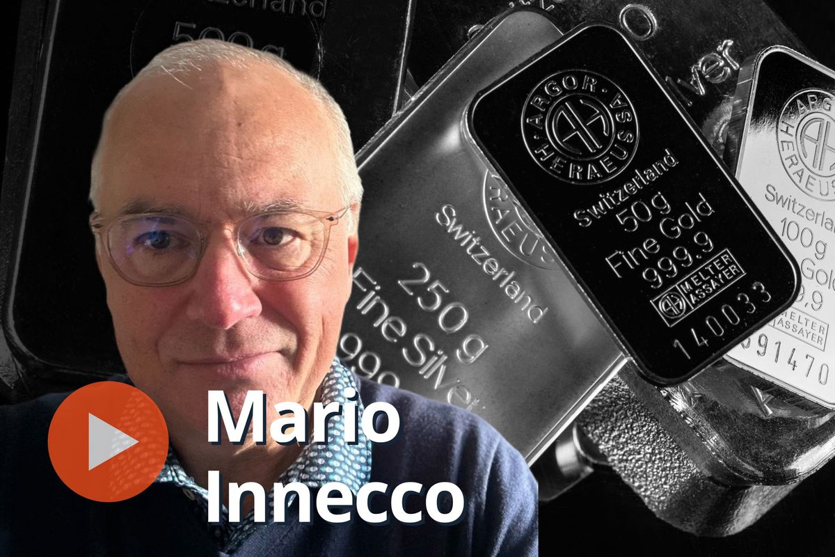 Mario Innecco, gold and silver bars.